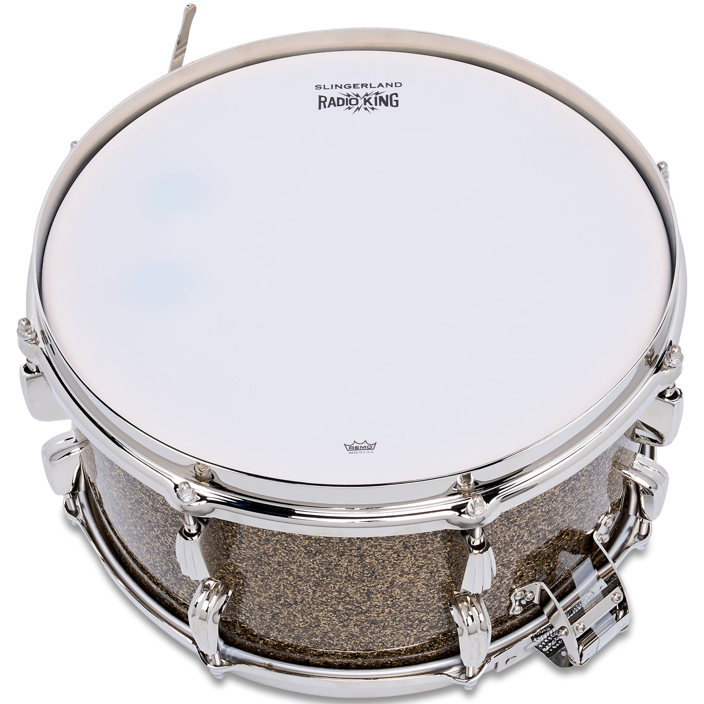 Slingerland Radio King 7x14 Solid Maple Snare Drum - Gold Glass