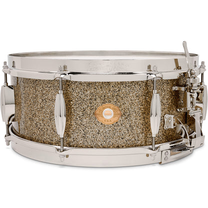 Slingerland Radio King 5.5x14 Solid Maple Snare Drum - Gold Glass