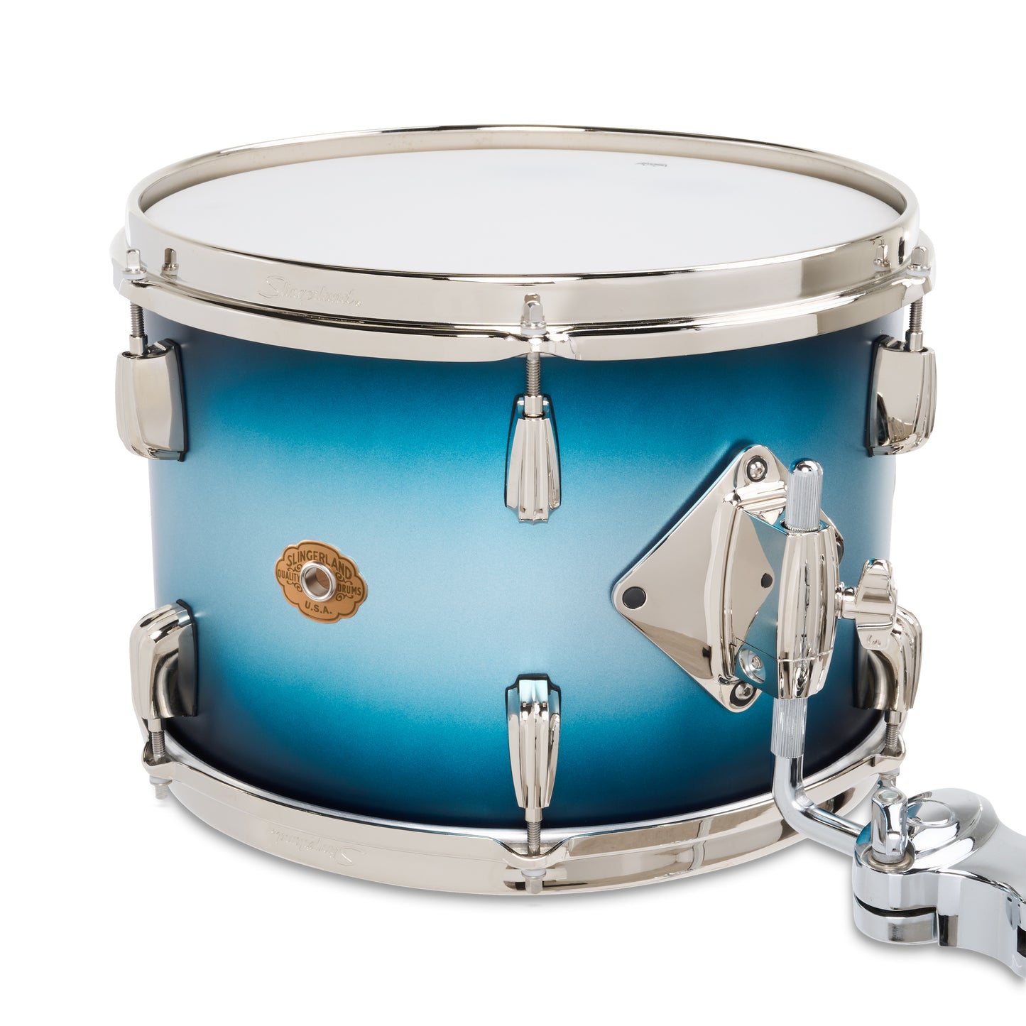 Slingerland Radio King 4-Piece Shell Kit - Silver to Blue Duco