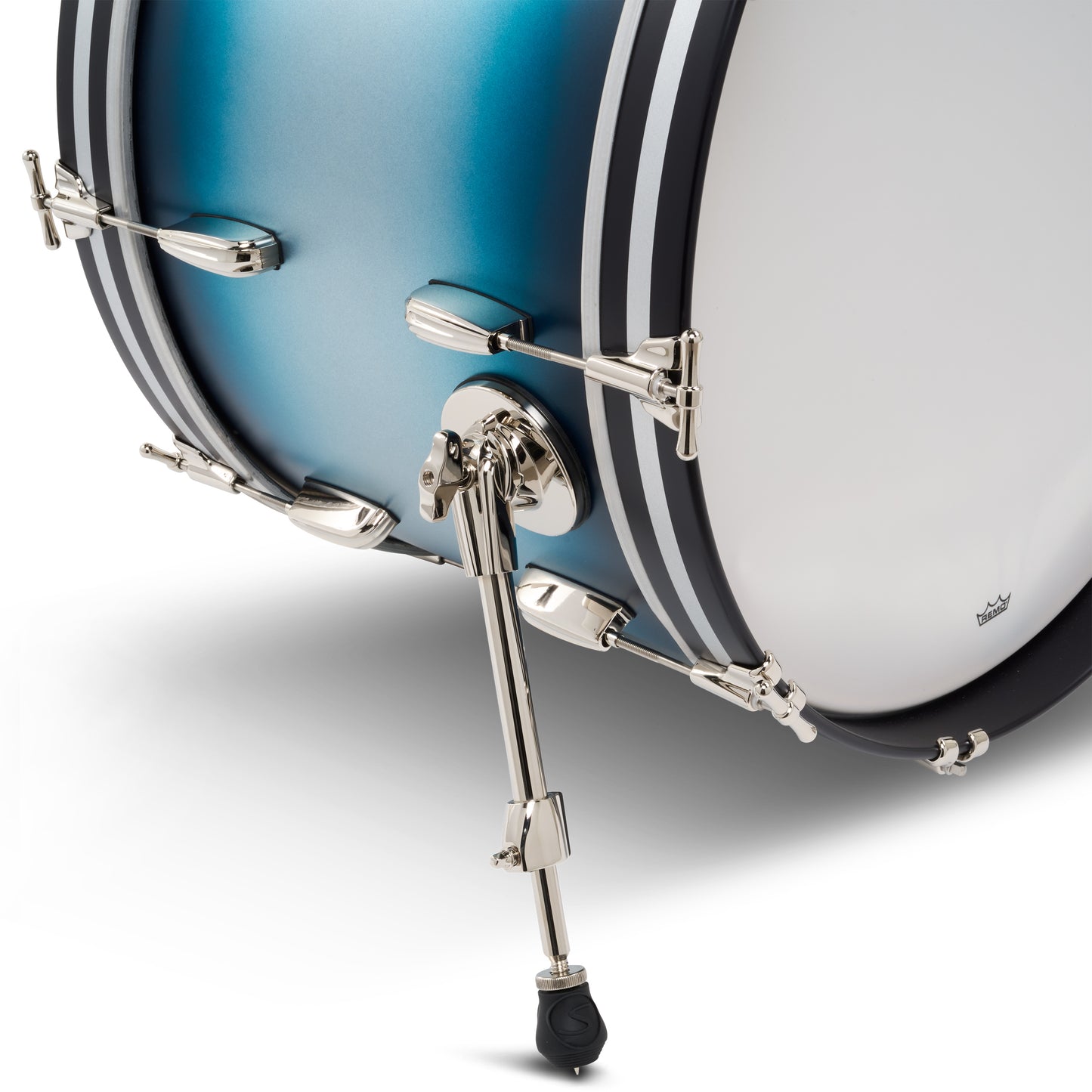 Slingerland Radio King 4-Piece Shell Kit - Silver to Blue Duco