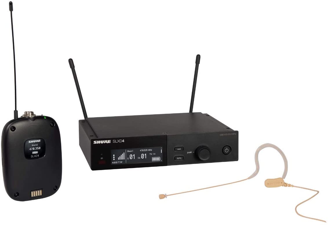 Shure SLXD14/153T Wireless Earset Microphone System - G58 Band