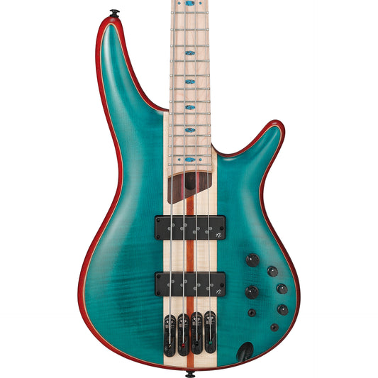 Ibanez SR Premium 4 String Electric Bass - Caribbean Green Low Gloss