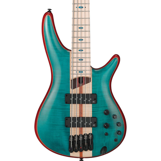 Ibanez SR1425BCGL SR Premium 5 String Electric Bass - Caribbean Green Low Gloss