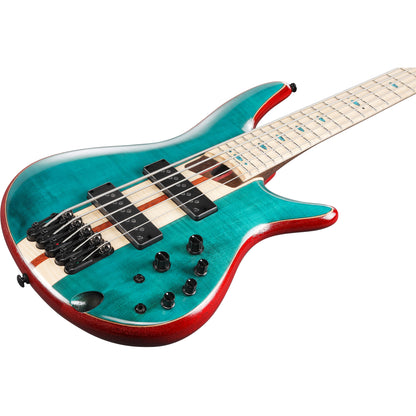 Ibanez SR1425BCGL SR Premium 5 String Electric Bass - Caribbean Green Low Gloss