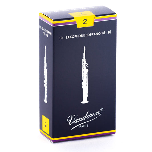 Vandoren Traditional Soprano Saxophone 10-Pack of 2 Reeds