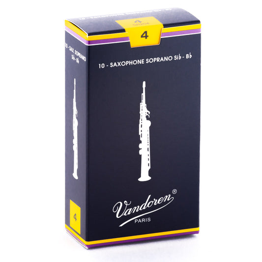 Vandoren Traditional Soprano Saxophone 10-Pack of 4 Reeds