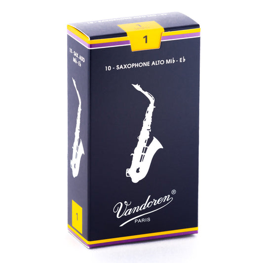 Vandoren Traditional Alto Saxophone 10-Pack of 1 Reeds