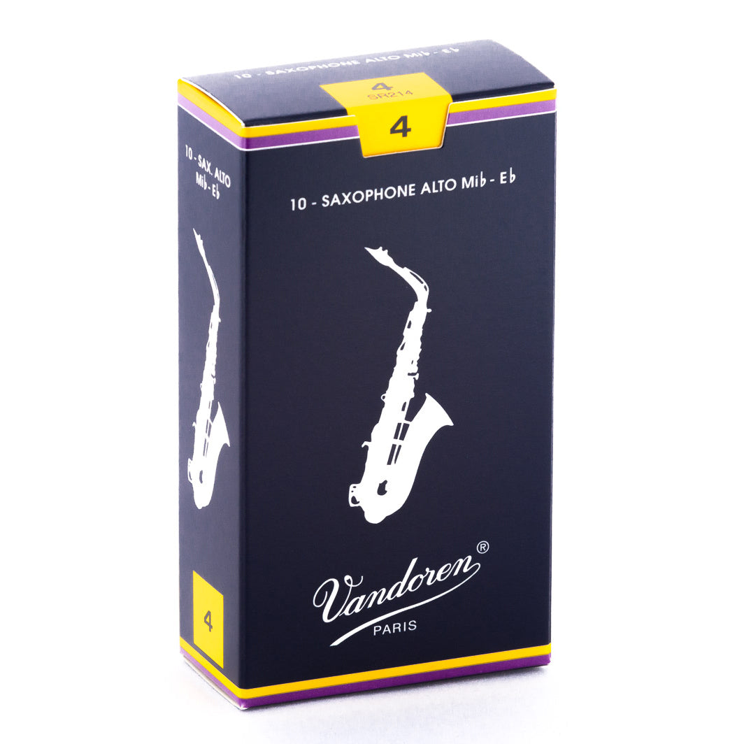 Vandoren Traditional Alto Saxophone 10-Pack of 4 Reeds