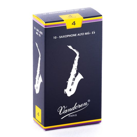 Vandoren Traditional Alto Saxophone 10-Pack of 4 Reeds