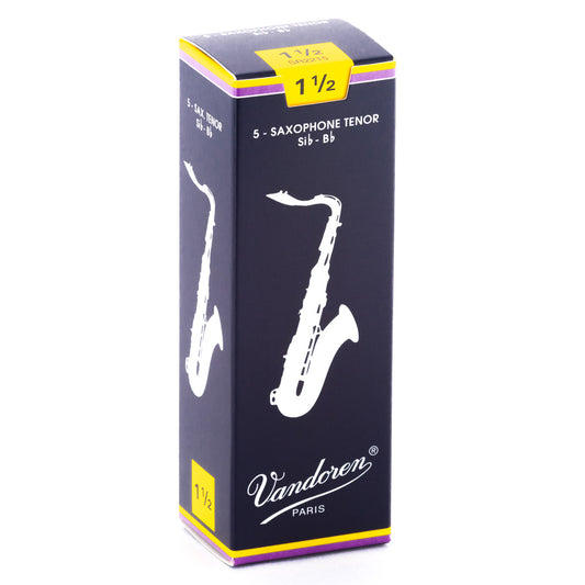 Vandoren Traditional Tenor Saxophone 5-Pack of 1.5 Reeds