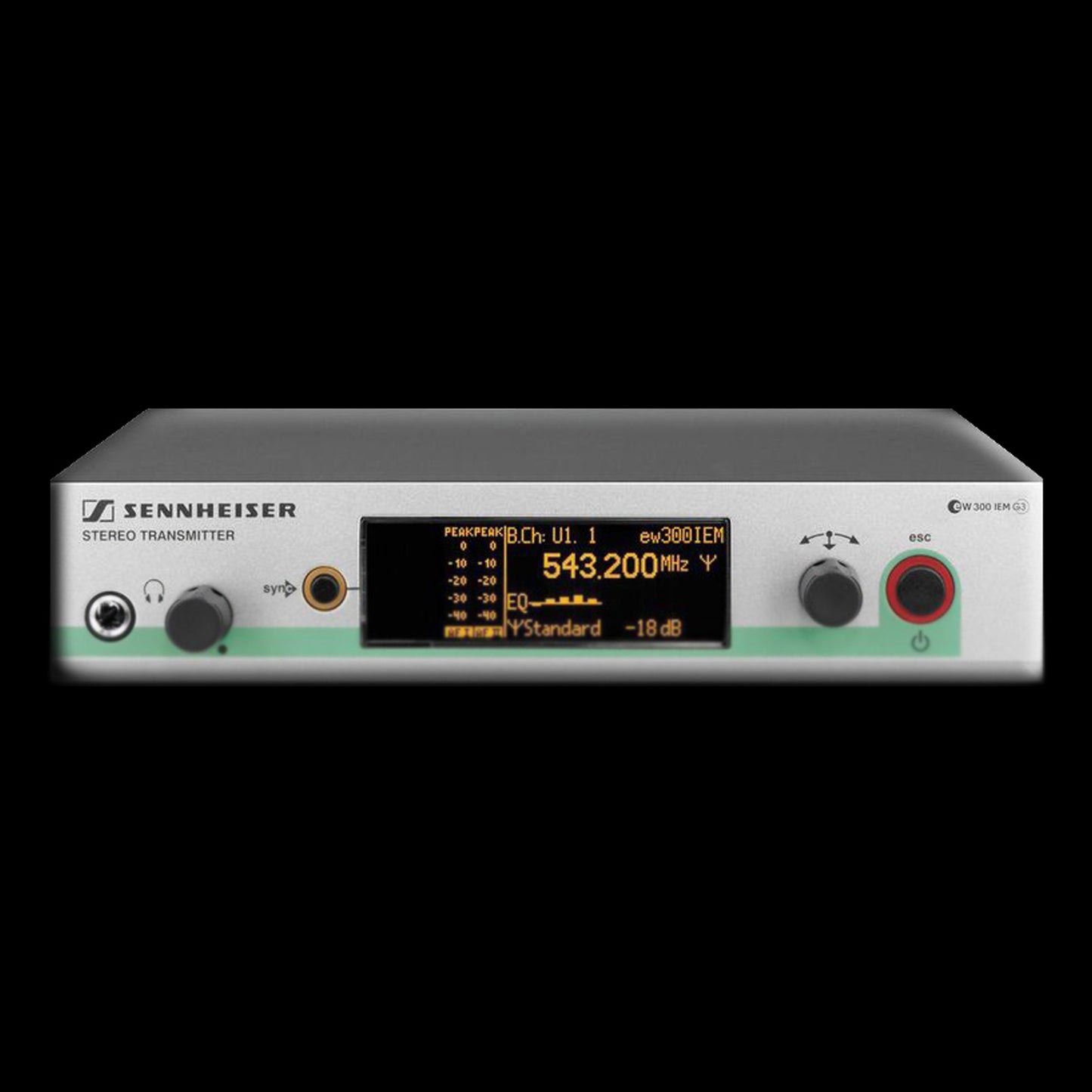 Sennheiser SR300IEMG3-B Rack Mountable Wireless IEM Monitor (Factory Repack) (SR300IEMG3B)