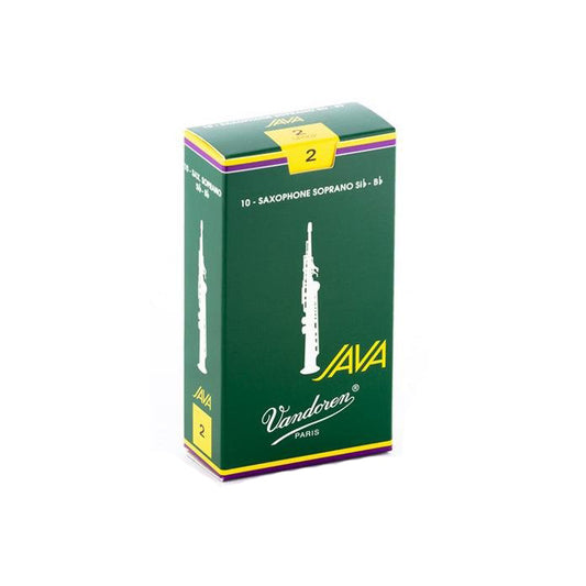 Vandoren SR302 Java Soprano Sax Reeds, 10CT, 2.0 Strength