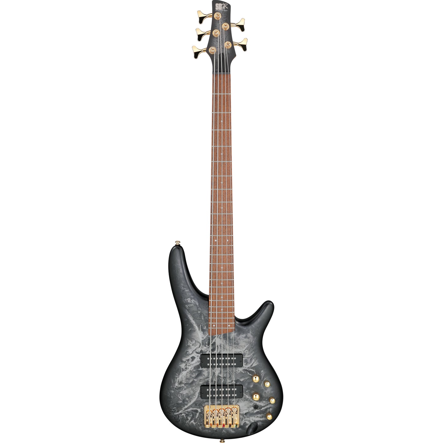 Ibanez SR Standard 5 String Electric Bass - Black Ice Frozen Matte