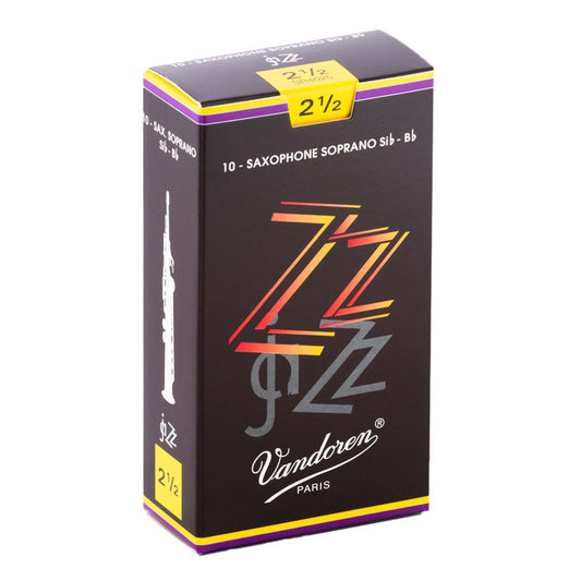 Vandoren SR4025 Soprano Sax ZZ Reeds Strength 2.5