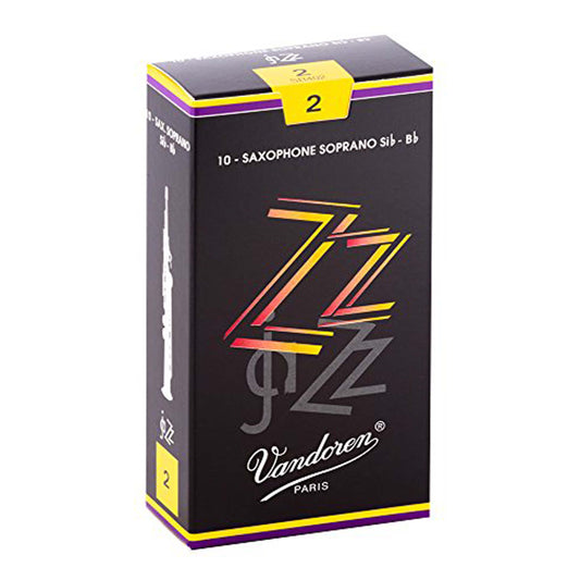 Vandoren SR402 Soprano Sax ZZ Reeds Strength 2; Box of 10