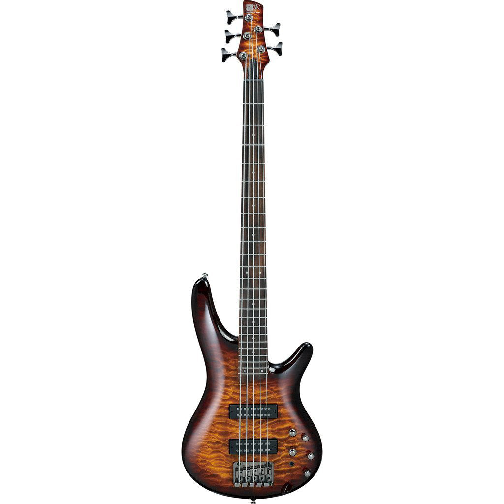 Ibanez SR405EQM Quilted Maple 5-String Electric Bass Guitar - Dragon Eye Burst