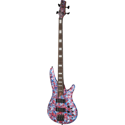 Ibanez SR4A250 SR Premium 4-String Electric Bass - Red, White and Blue