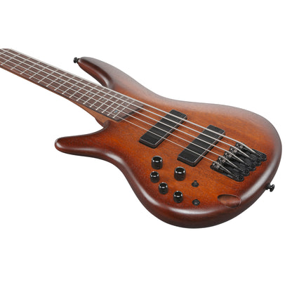 Ibanez SR505A SR Standard Left Handed 5-String Electric Bass - Mahogany Brown Burst