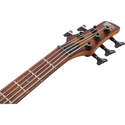 Ibanez SR505A SR Standard Left Handed 5-String Electric Bass - Mahogany Brown Burst