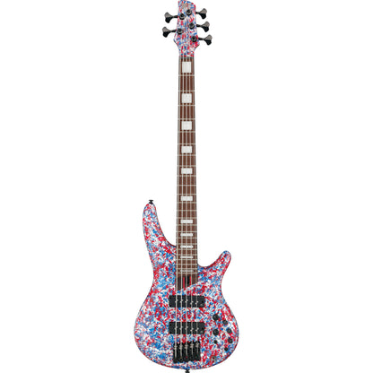Ibanez SR5A250 SR Premium 5-String Electric Bass - Red, White and Blue