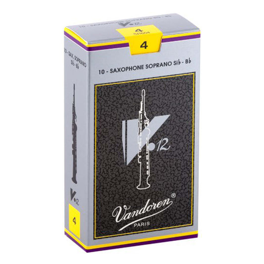 Vandoren SR604 Soprano Sax V.12 Reeds Strength 4; Box of 10