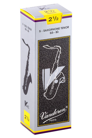 VANDOREN v12 TENOR SAX REEDS, 5CT, 2.5 STRENGTH