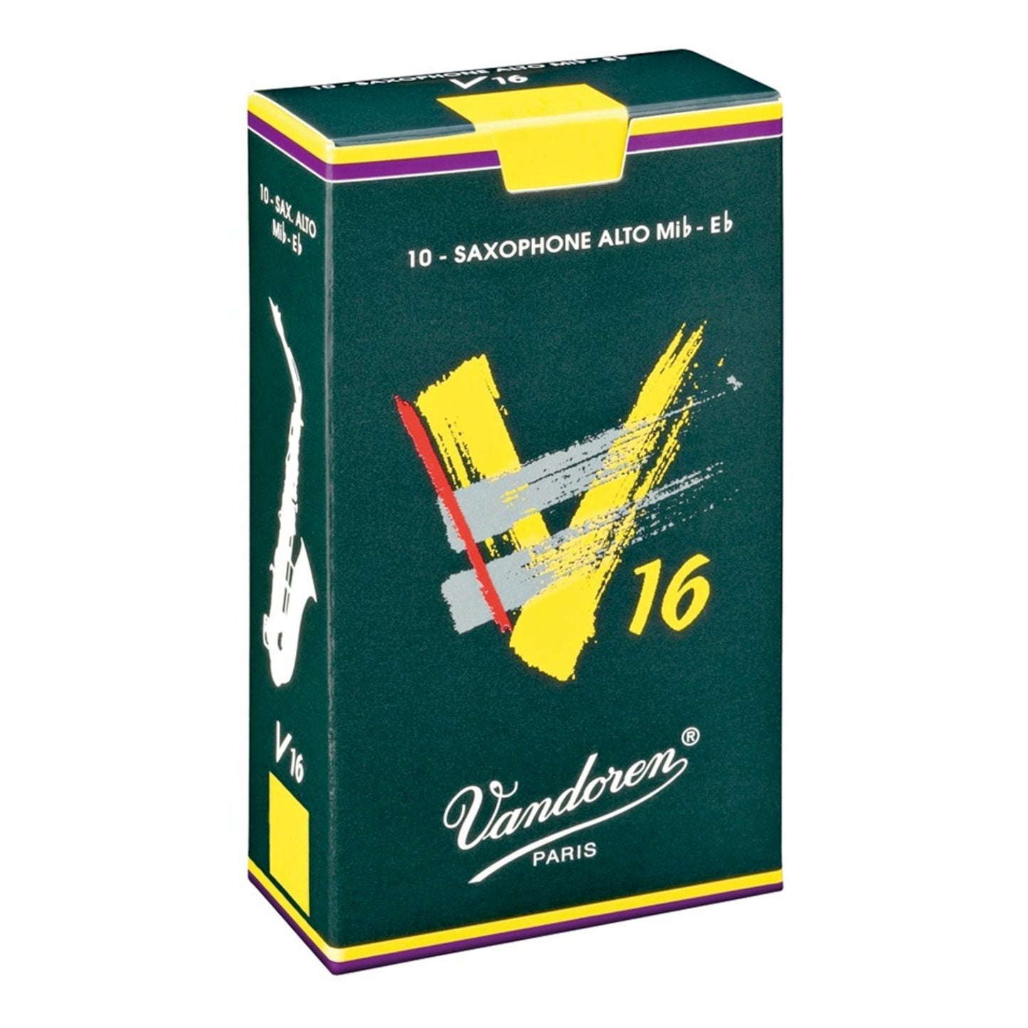 10-Pack of Vandoren 2.5 Alto Saxophone V16 Reeds