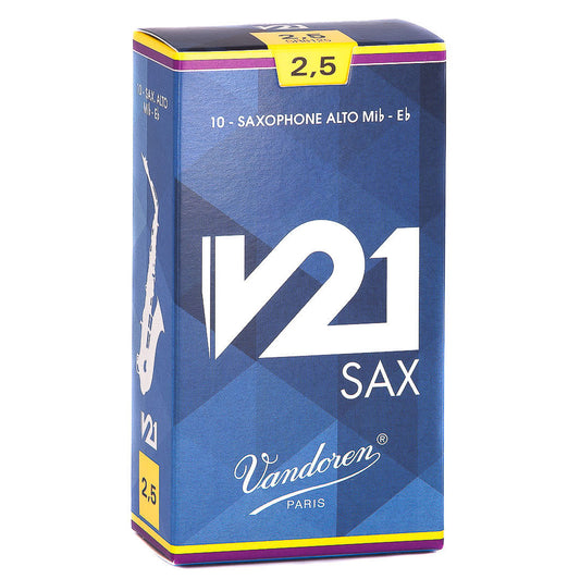 Vandoren SR8125 Alto Saxophone Reed - 2-1/2 Strength