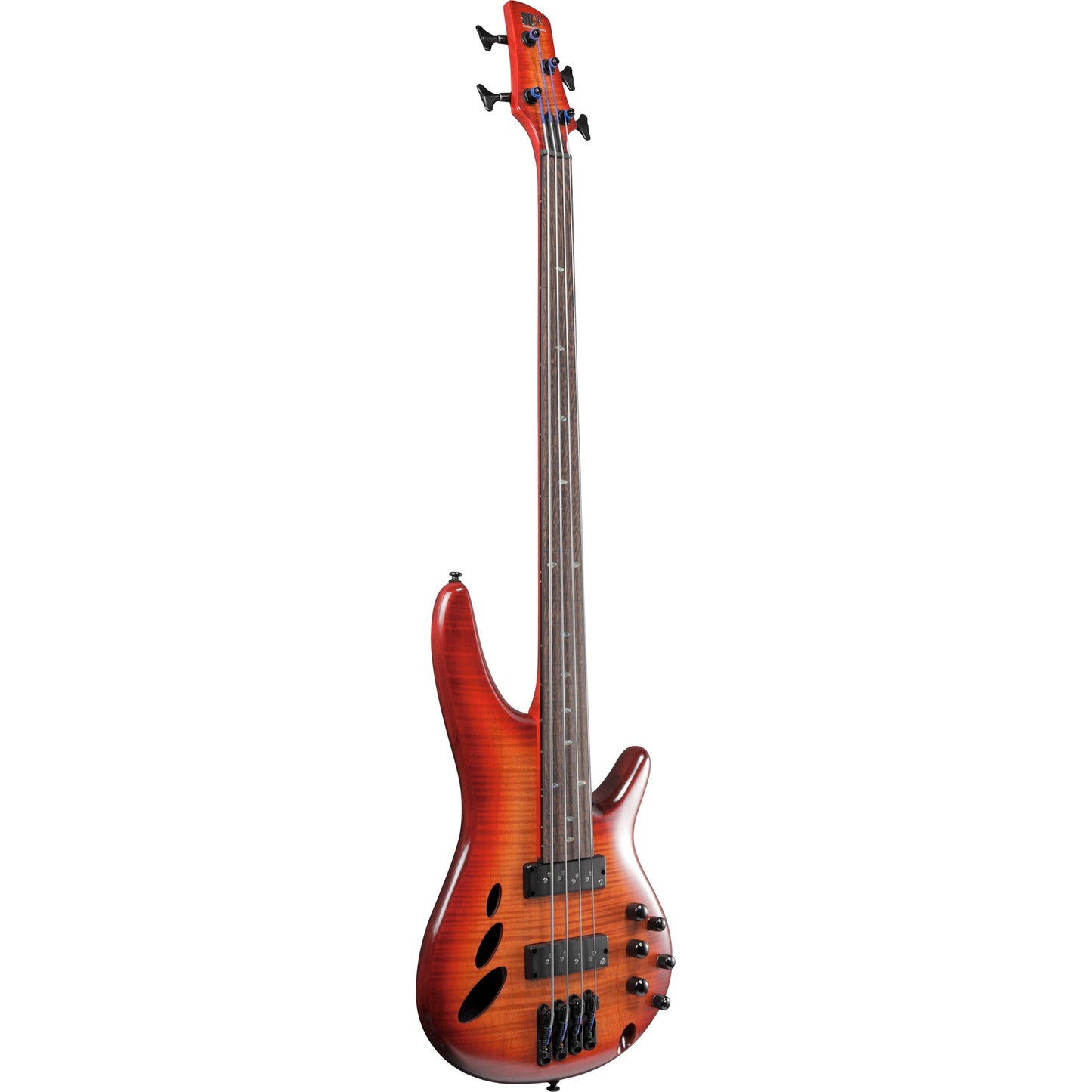 Ibanez SR Bass Workshop 4 String Fretless Bass - Brown Topaz Burst Low Gloss