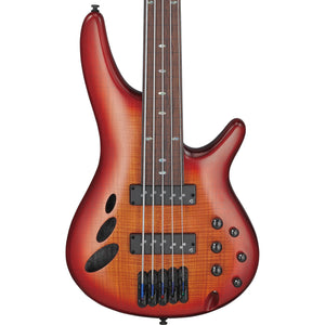 Ibanez SRD905FBTL Bass Workshop 5-String Fretless Bass, Brown Topaz Burst Low Gloss