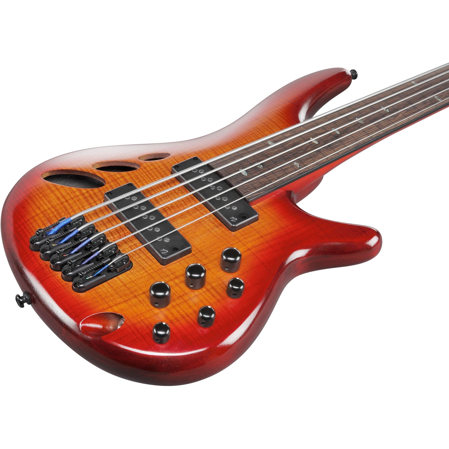 Ibanez SR Bass Workshop 5 String Fretless Bass - Brown Topaz Burst Low Gloss