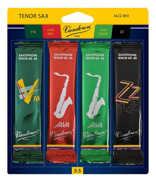 Vandoren SRMIXT35 Tenor Sax Jazz Reed Mix Card
