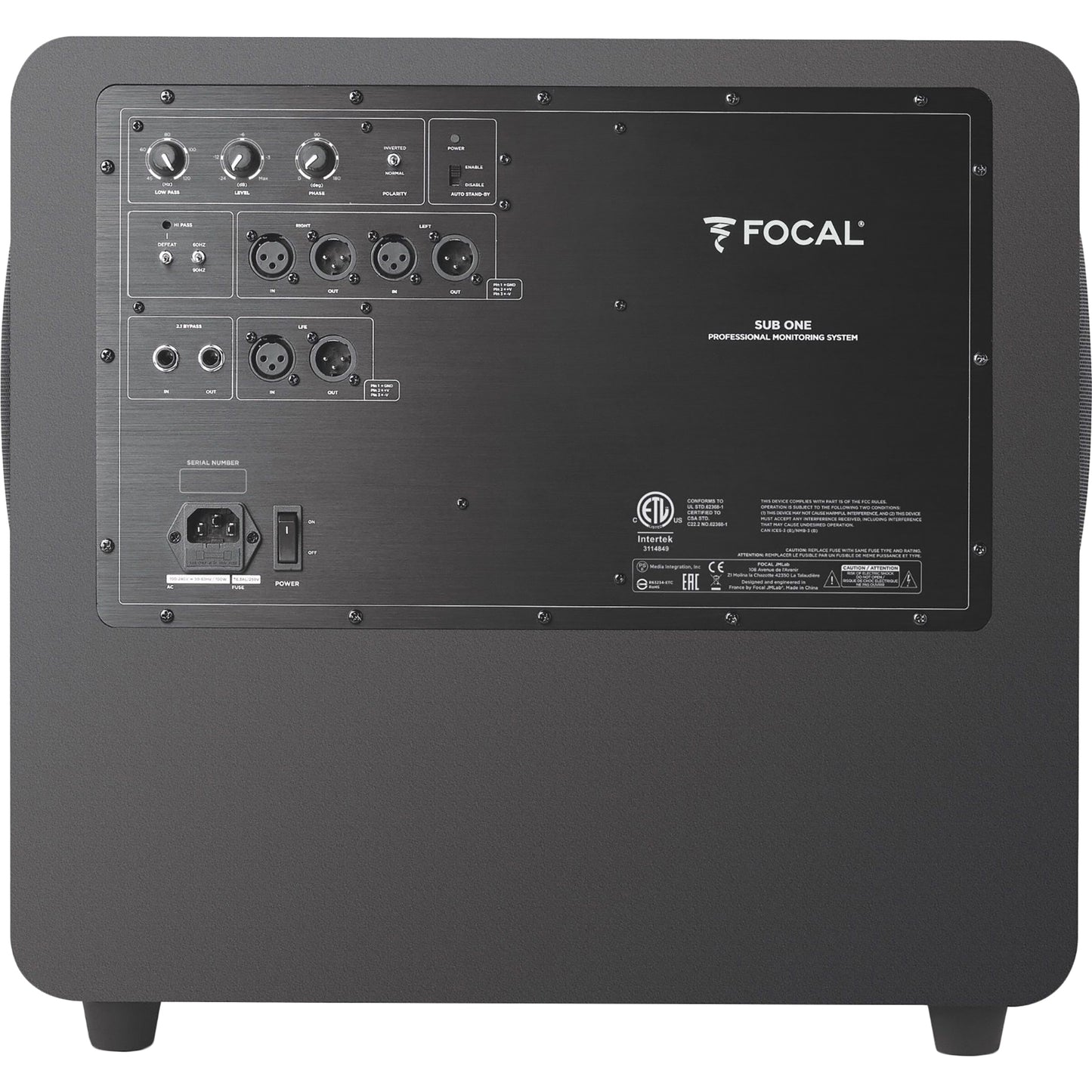 Focal Sub One 200watt Dual 8” Powered Subwoofer
