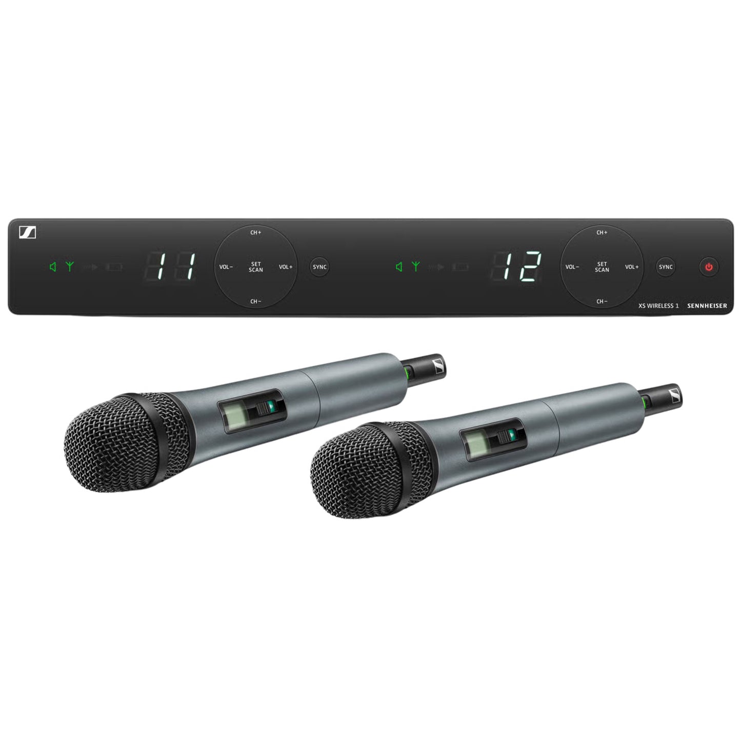 Sennheiser XSW 1-825 Dual-Vocal Set with Two 825 Handheld Mic - B Frequency