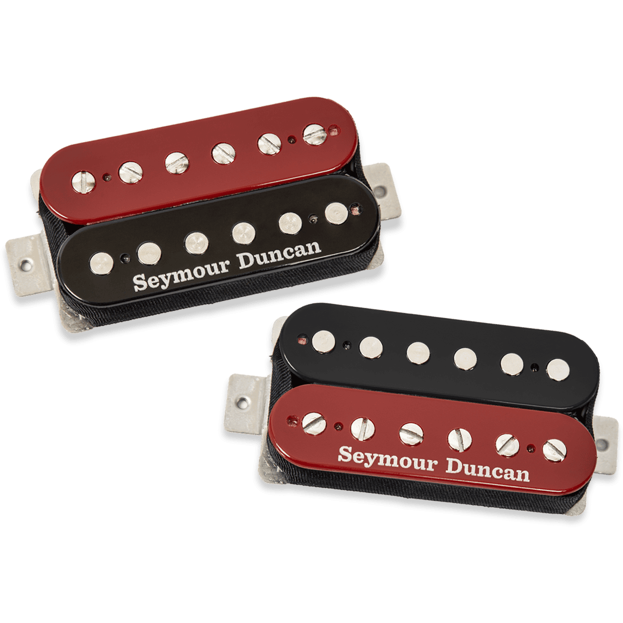 Seymour Duncan Hot Rodded Humbucker Set - Red Black Zebra
