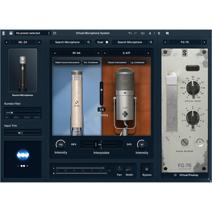 Slate Digital VMS ML-2A Large-Diaphragm Condenser Microphone - Matched Pair