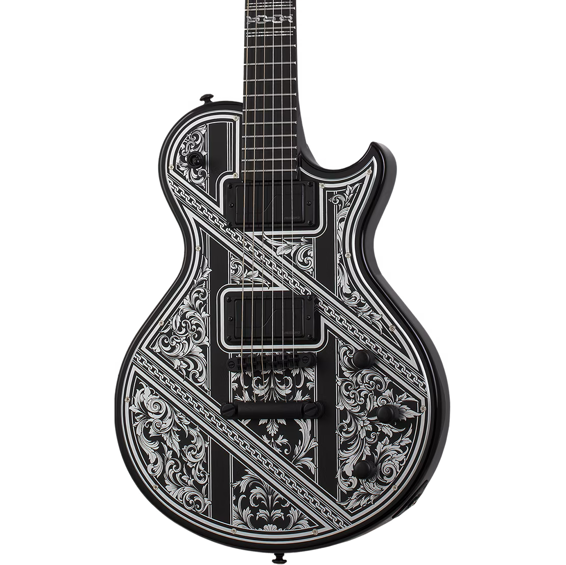 Schecter Solo-II Przym Palladium Electric Guitar - Gloss Black