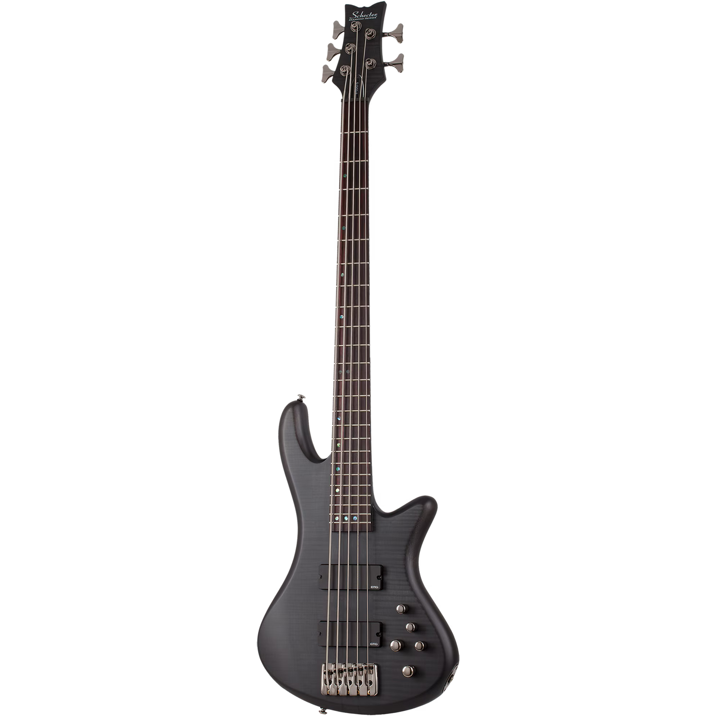 Schecter Stiletto Studio-5 5-String Electric Bass - See-Thru Black Satin