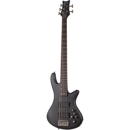 Schecter Stiletto Studio-5 5-String Electric Bass - See-Thru Black Satin