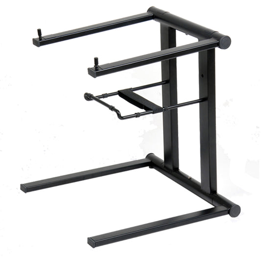 Prox T-LPS600B Foldable Portable Laptop Stand W/Adjustable Shelf - Black