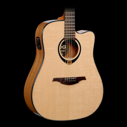 Lag T80DCE Dreadnought Acoustic-Electric Guitar Solid Spruce Top - Natural