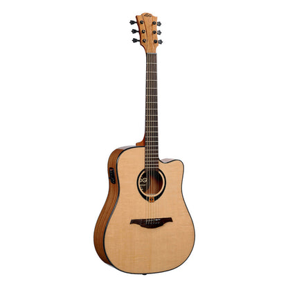 Lag T80DCE Dreadnought Acoustic-Electric Guitar Solid Spruce Top - Natural