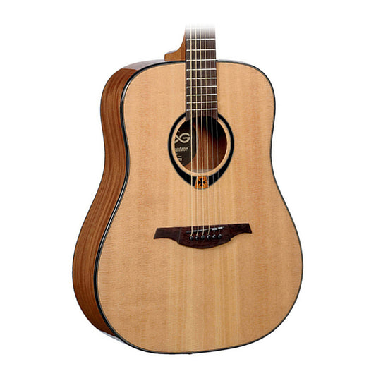 Lag T80d Tramontane Dreadnought Solid Spruce Top Natural Guitar