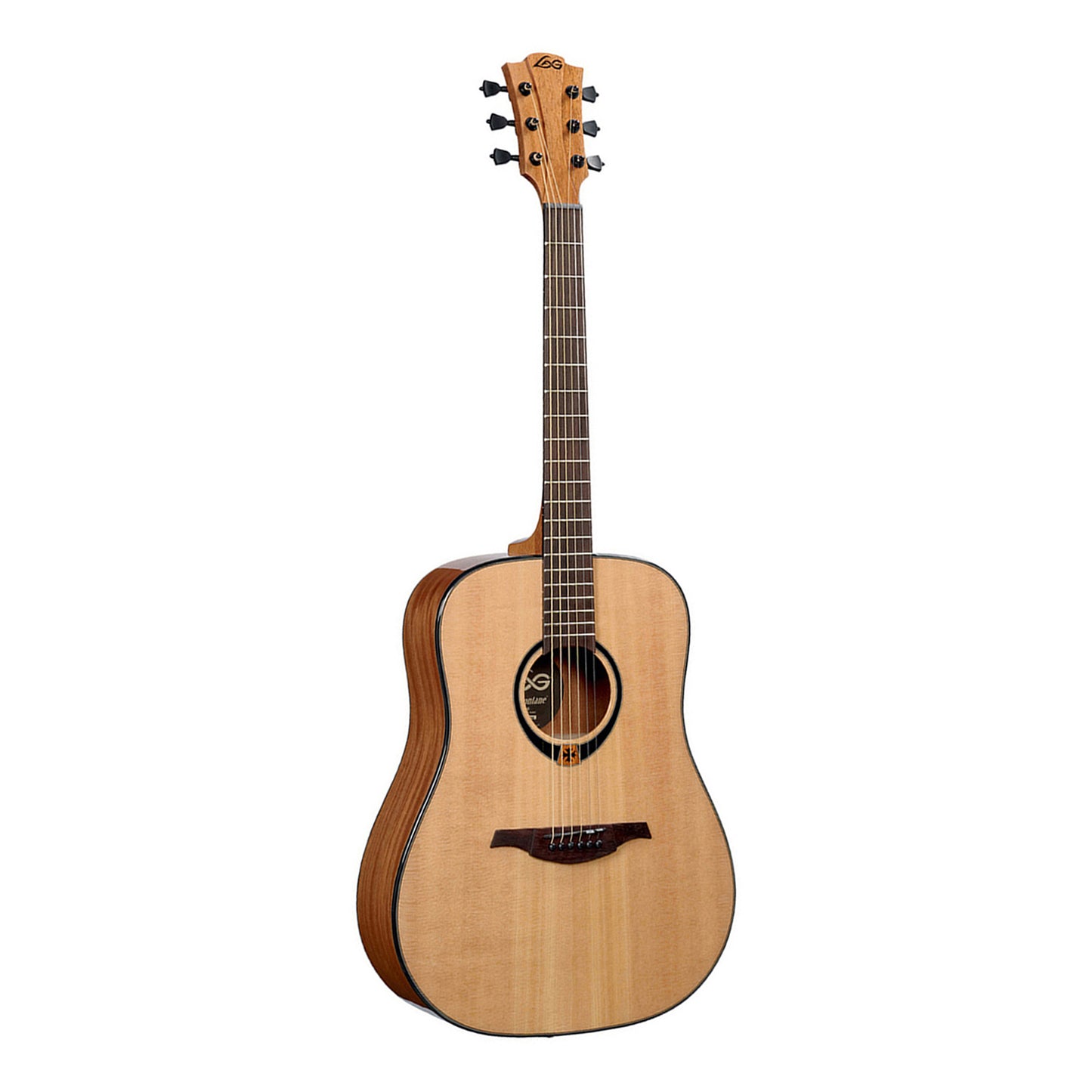 Lag T80d Tramontane Dreadnought Solid Spruce Top Natural Guitar