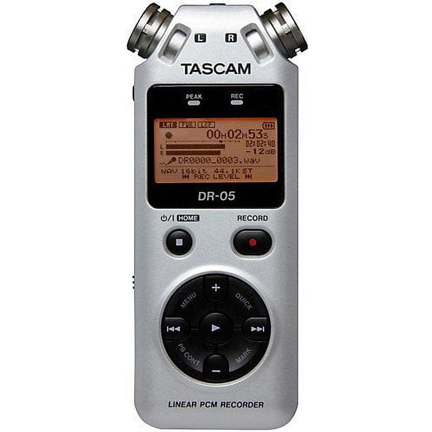 Tascam DR-05 Portable Digital Recorder - Silver