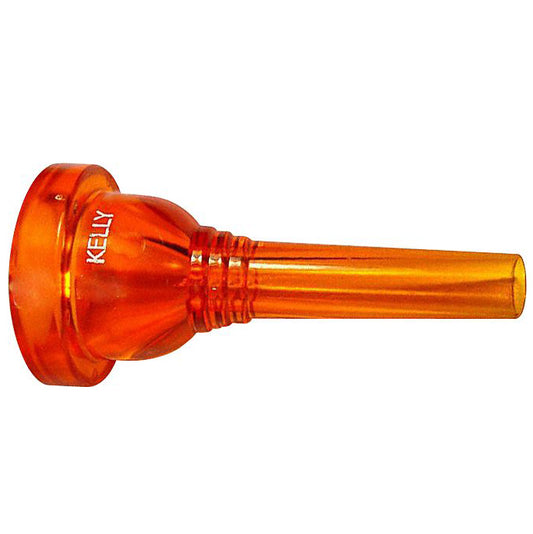 Kelly TB12CO Crystal Orange Plastic Trombone Mouthpiece