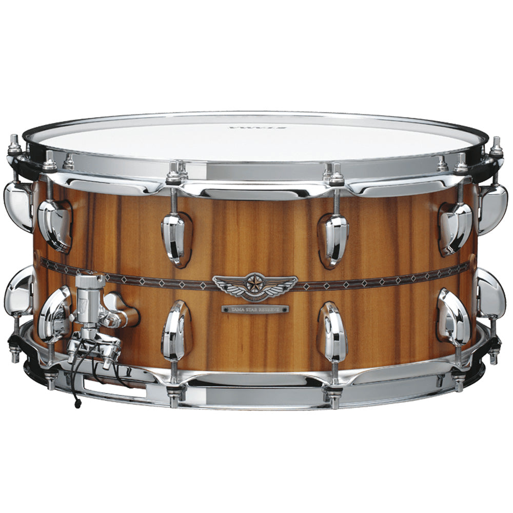 Tama STAR Reserve G-Mahogany 6.5x14 Snare Drum - Satin Natural Tineo