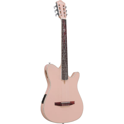 Ibanez TOD10N Tim Henson Acoustic Electric Guitar - Pearl Pink Flat