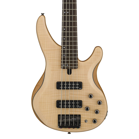 Yamaha TRBX60FMNS 5 String Bass with Flame Maple Top in Natural