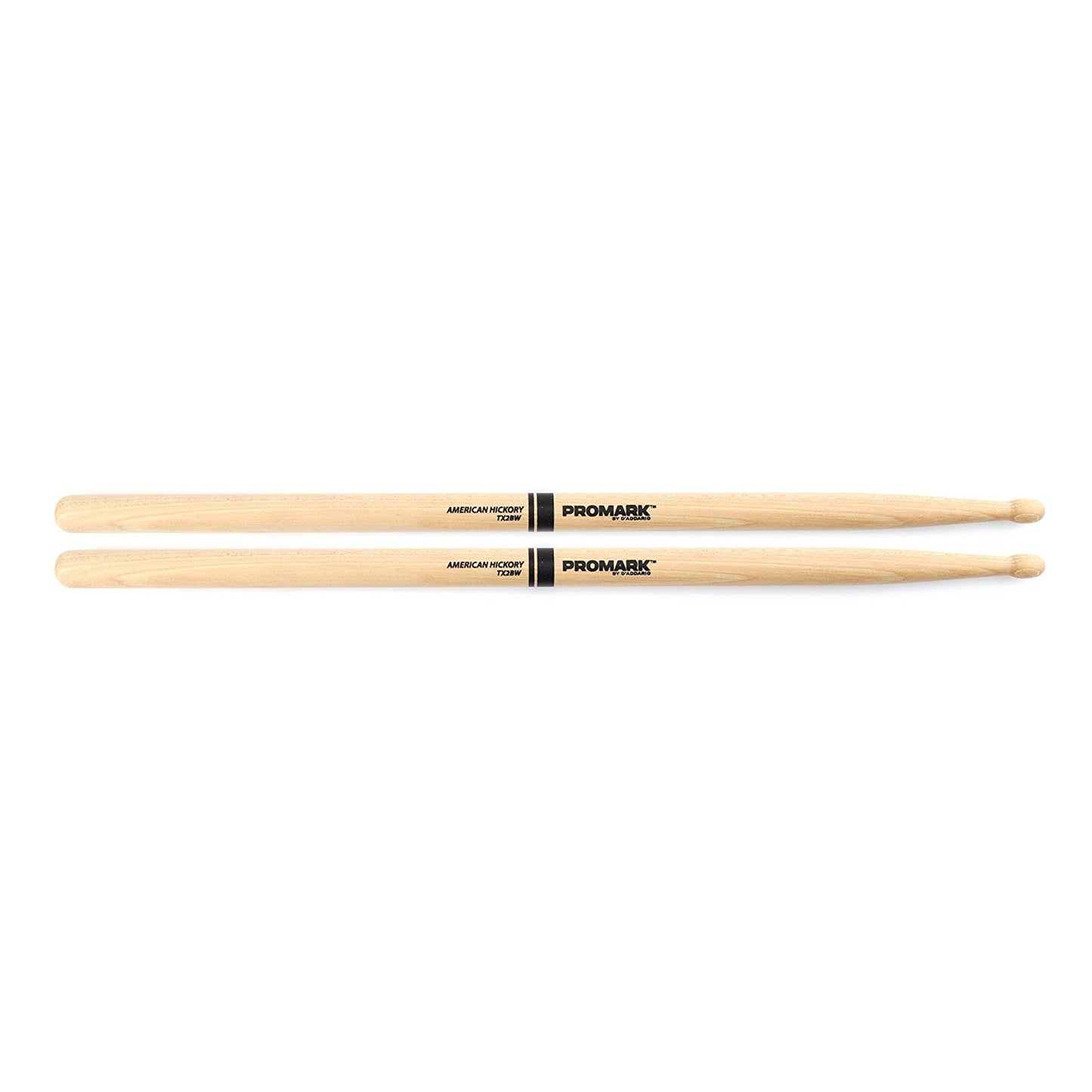 Promark TX2BW 2B Wood Tip Hickory Drumsticks